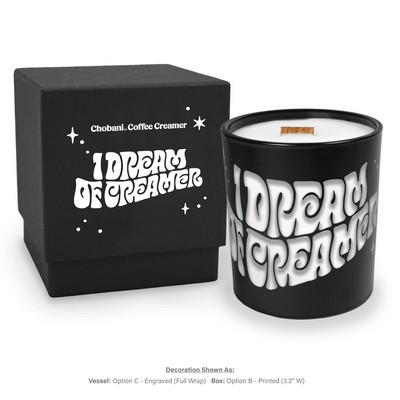 14 oz. Black Luxury Candle with Gift Box - Engraved